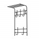 Вешалка настенная с полкой ВПТ5 (5) 2-х ярусная : 410x745x250 мм., 5 крючков